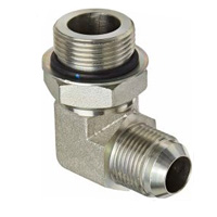 Hydraulic adapter 90° JIC MALE 74° CONE/BSP MALE WITH O-RING 1JG9-OG